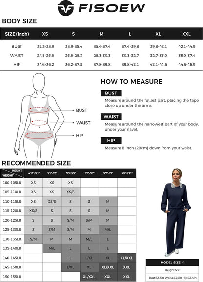 Womens 2 Piece Outfits Casual Batwing Long Sleeve Sweatshirt Wide Leg Pants Loose Lounge Sets Fall Tracksuit